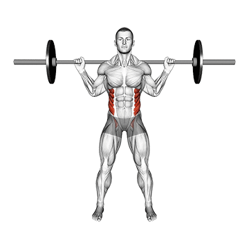Barbell Standing Twist