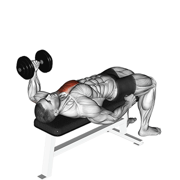 Dumbbell Lying One Arm Press