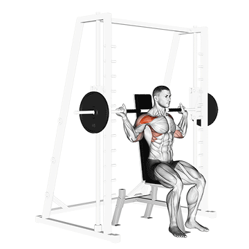 Smith Machine Behind Neck Press